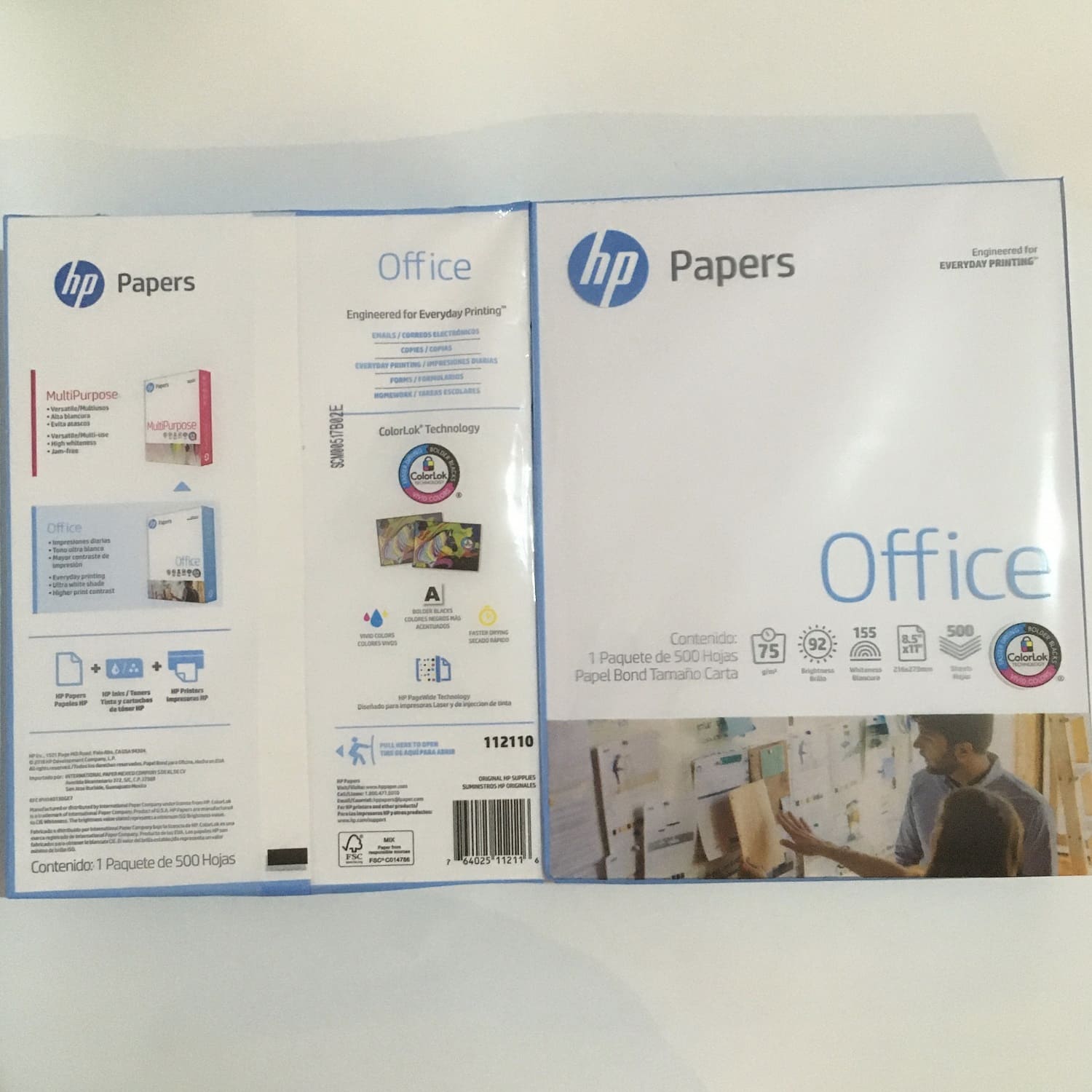 Hojas Hp tamaño carta