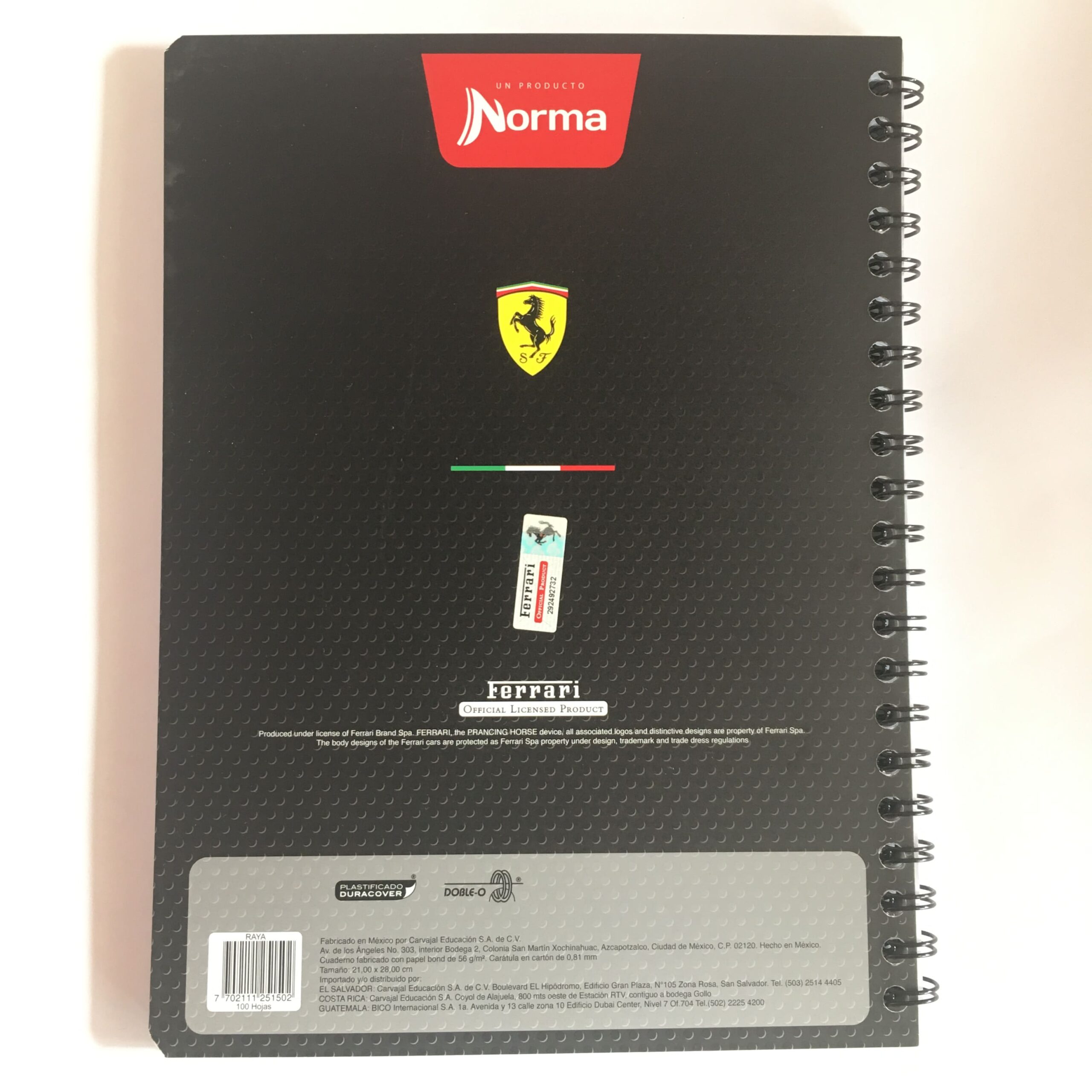Libreta profesional de Resorte Norma Ferrar