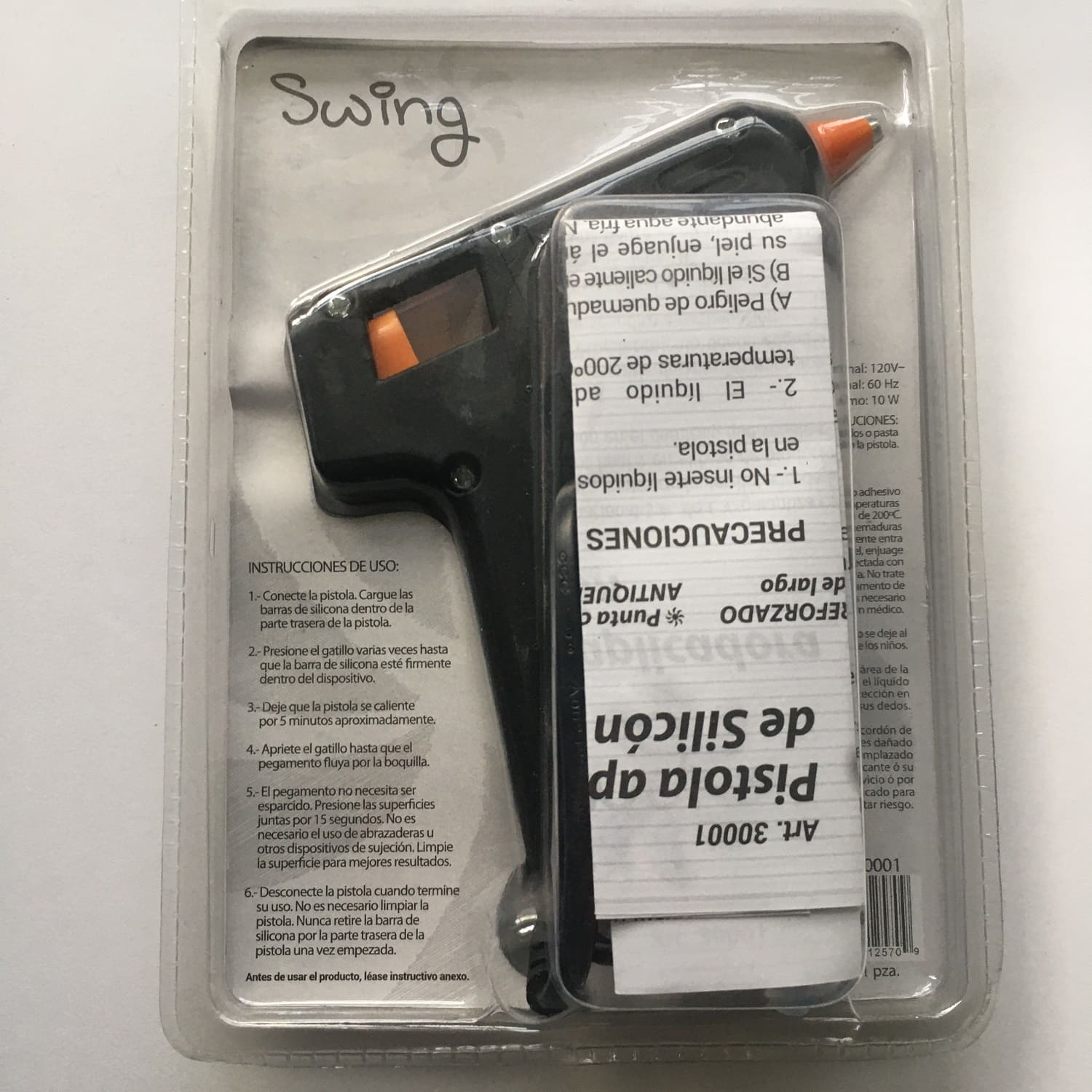 Pistola para Silicón Chica Negra Blt Swing 30001