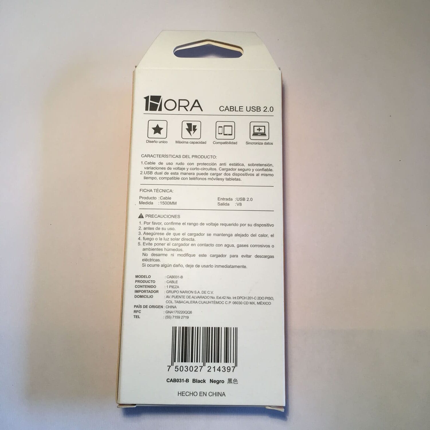 cable usb a v8 pecelectron 2